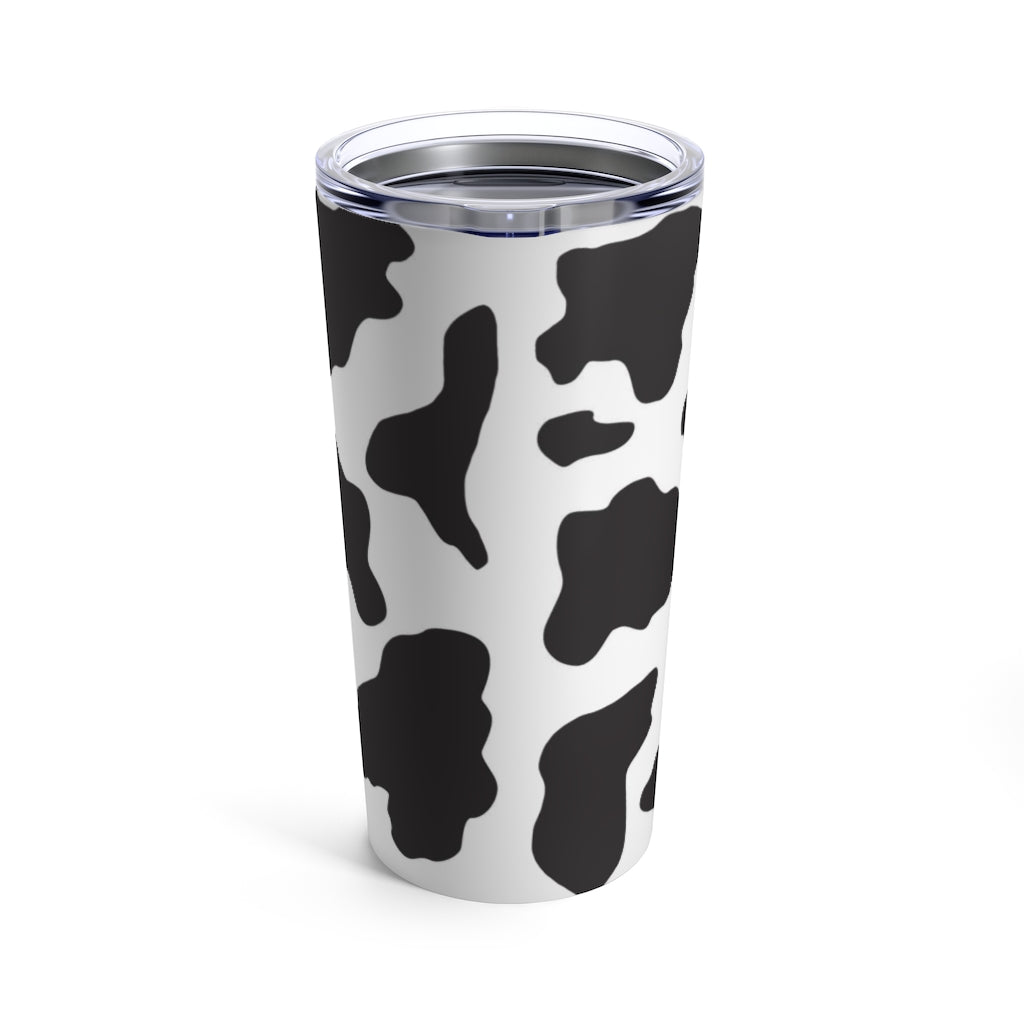 Katydid 40 oz Cow Print Tumbler - Black/White - One Size