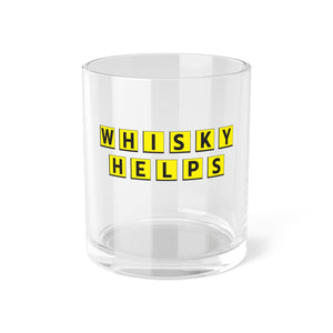 Whisky Helps Rocks Glass