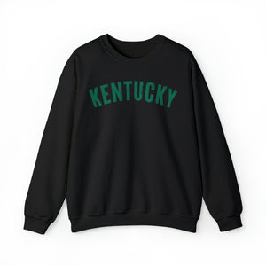 Kentucky Sweatshirt Gleaming Green Print Black