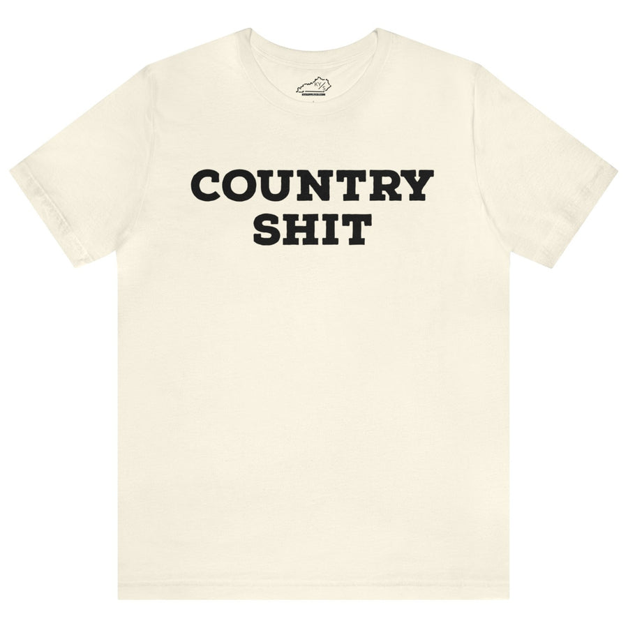 Country Shit Tshirt Natural