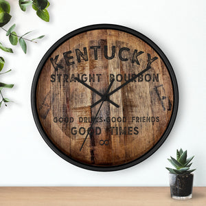 Whiskey Barrel Clock Good Friends Good Times