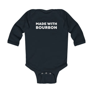 Made With Bourbon Onesie Black