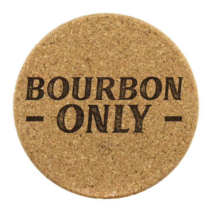 Bourbon Only Cork Coasters
