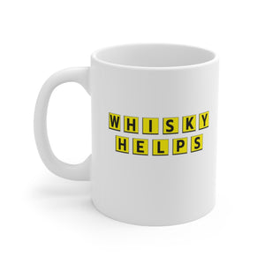 Whisky Helps Mug Ceramic