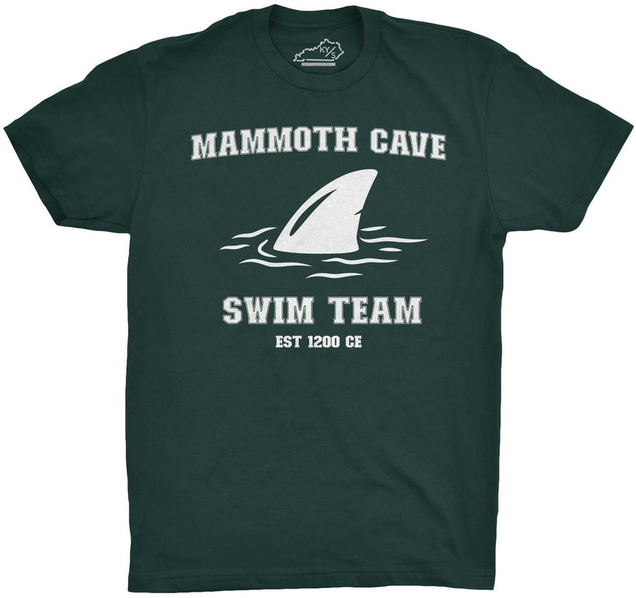 Mammoth Cave Swim Team Tshirt Forest Green