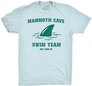 Mammoth Cave Swim Team Tshirt Light Blue