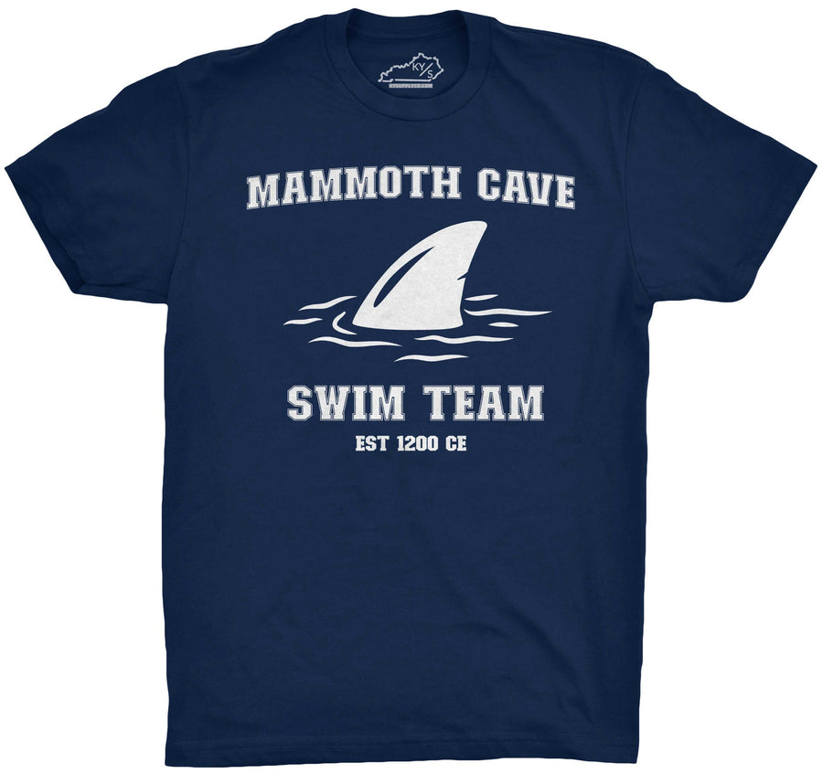 Mammoth Cave Swim Team Tshirt Navy