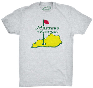 Masters of Kentucky Golf Tee Shirt Heather Grey