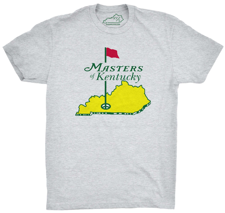 Masters of Kentucky Golf Tee Shirt Heather Grey