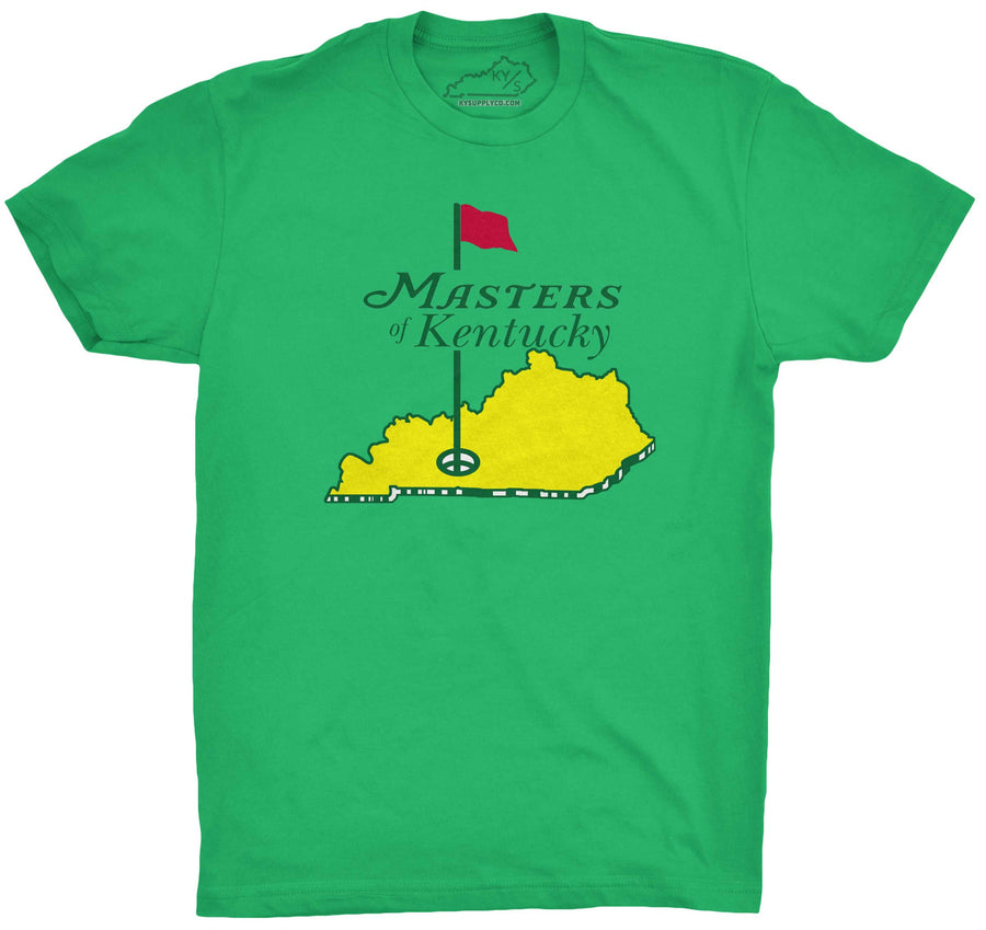 Masters of Kentucky Golf Tshirt Kelly Green