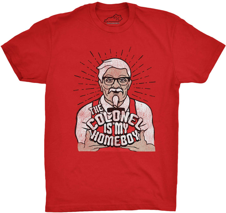 THE COLONEL IS MY HOMEBOY TSHIRT RED