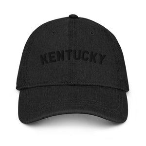 Kentucky Black on Black Denim Hat