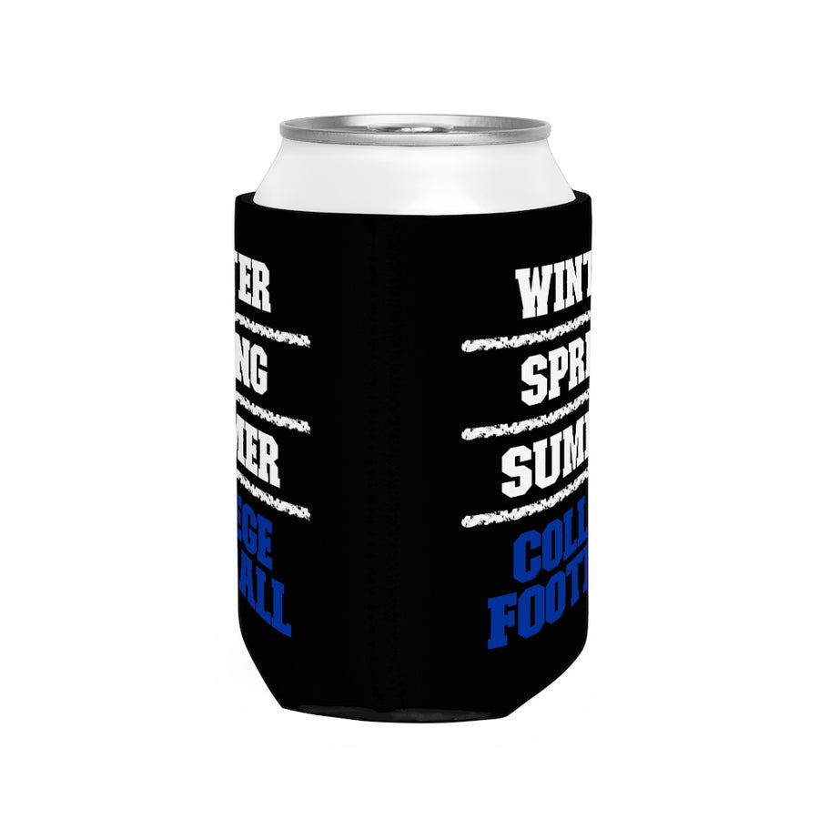 Winter Spring Summer College Football Can Sleeve